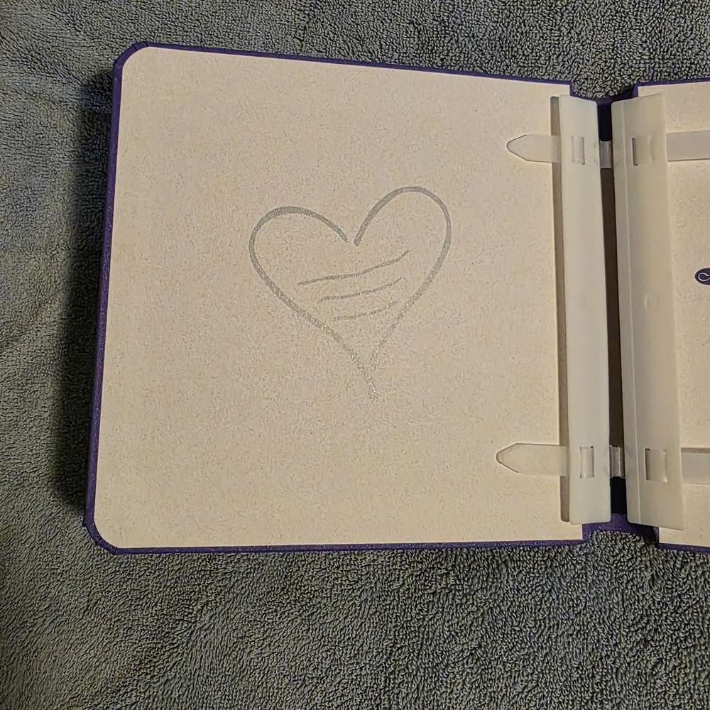 Purple Heart Design Notebook - Picture 2 of 3